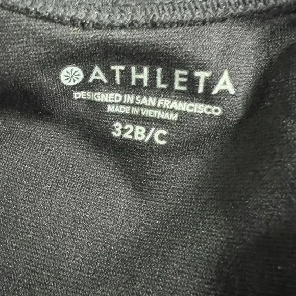 Athleta  32 B/C Black Maldives High Neck Tankini Top Swim - Picture 3 of 8